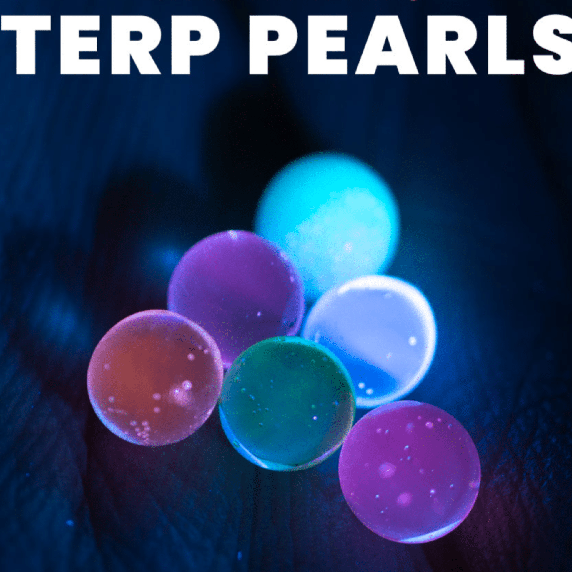 New 4mm terp pearls for dabbing in 6 assorted UV and glow glass colors