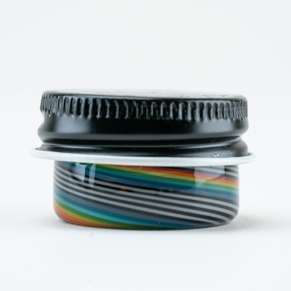 Color Spun Mini Terp Jar Empty1 Glass heady glass custom wigwag