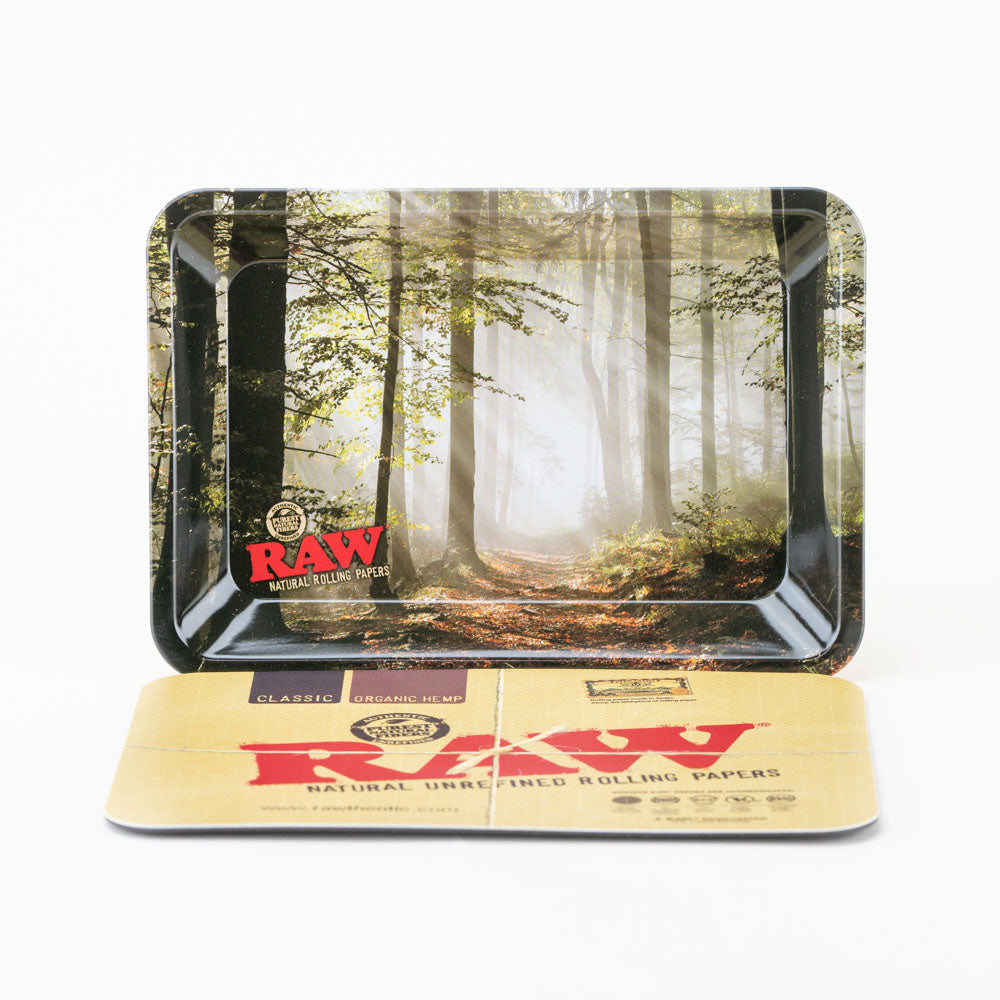 Woods Rolling Tray w/ Magnetic Lid Raw