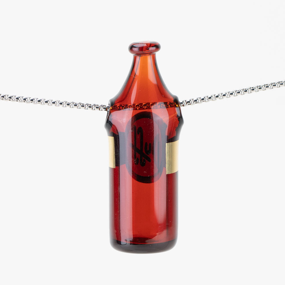 Duff Bottle Glass Pendant Nerv Glass 24k decal beer bottle