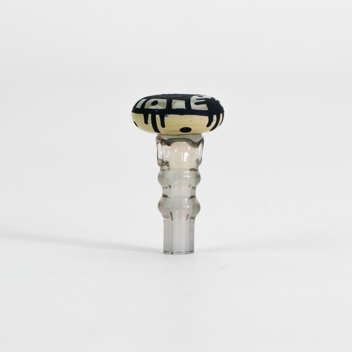 Glass smoking accessory engraved joystick