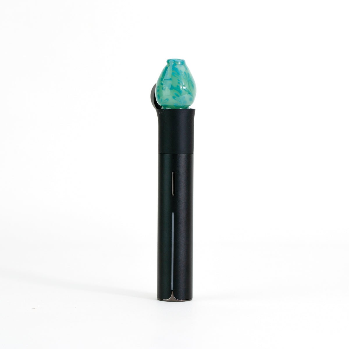 Floral feather pivot top piece glass