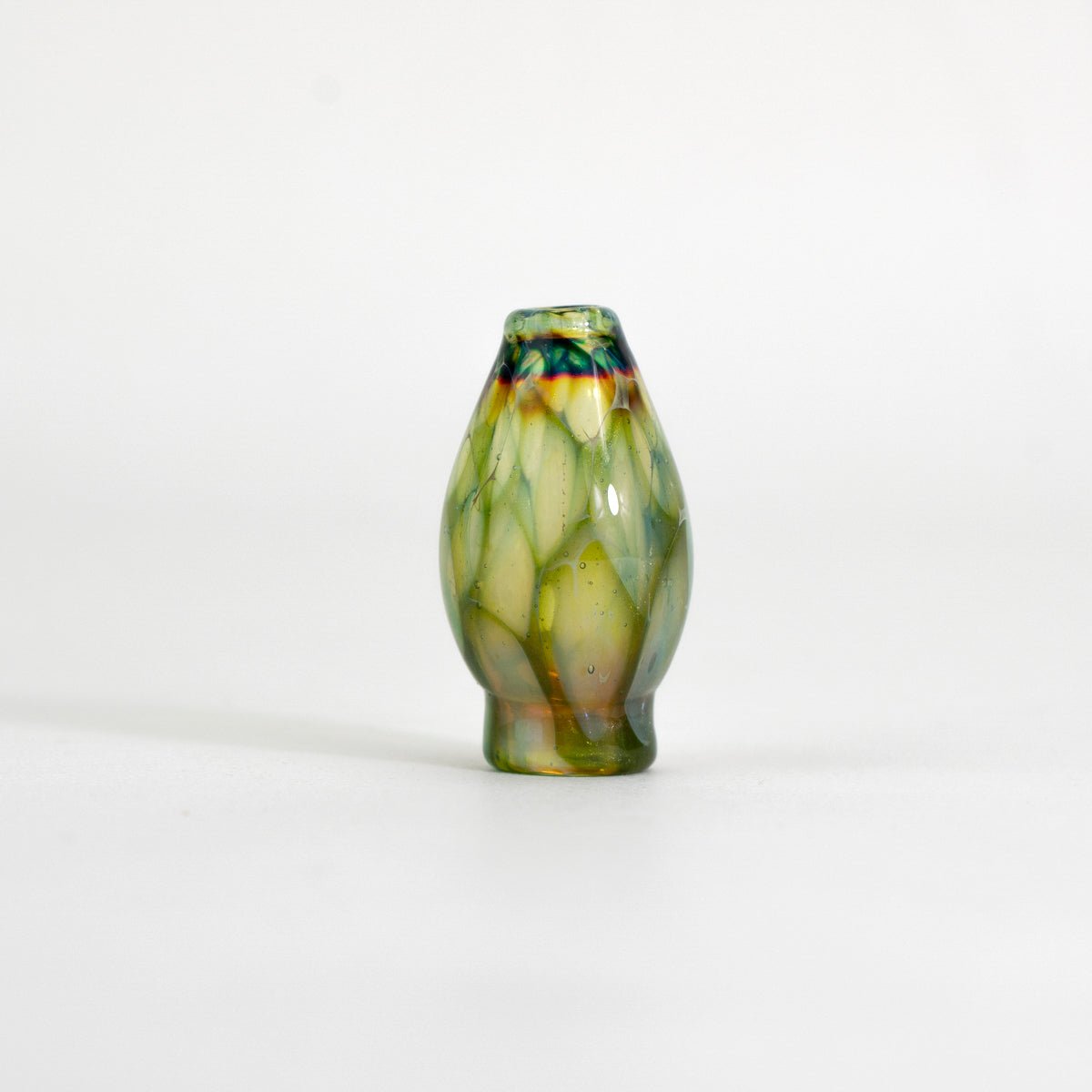 snake scaled pivot top glass puffco attachment