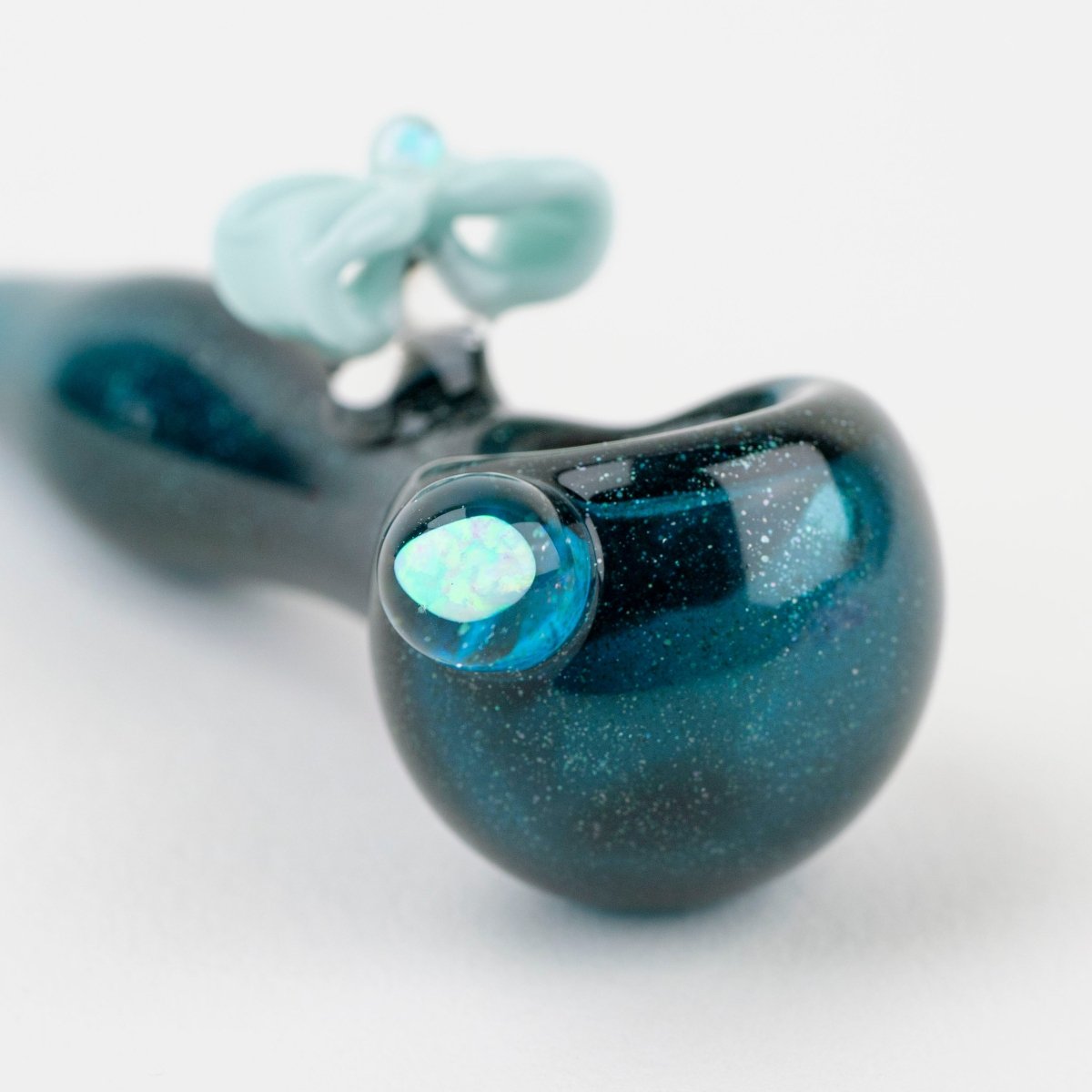 Anthea Glass Baby Stardust Bow Mini Spoon Pipe - Empire Smokes