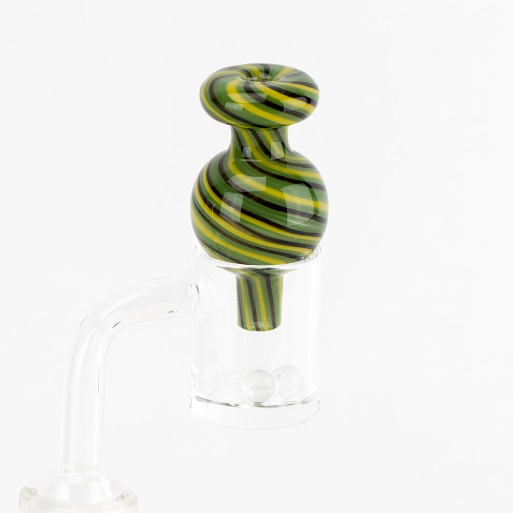 Aqua Works Glass Wavy Wag Bubble Cap - Empire Smokes