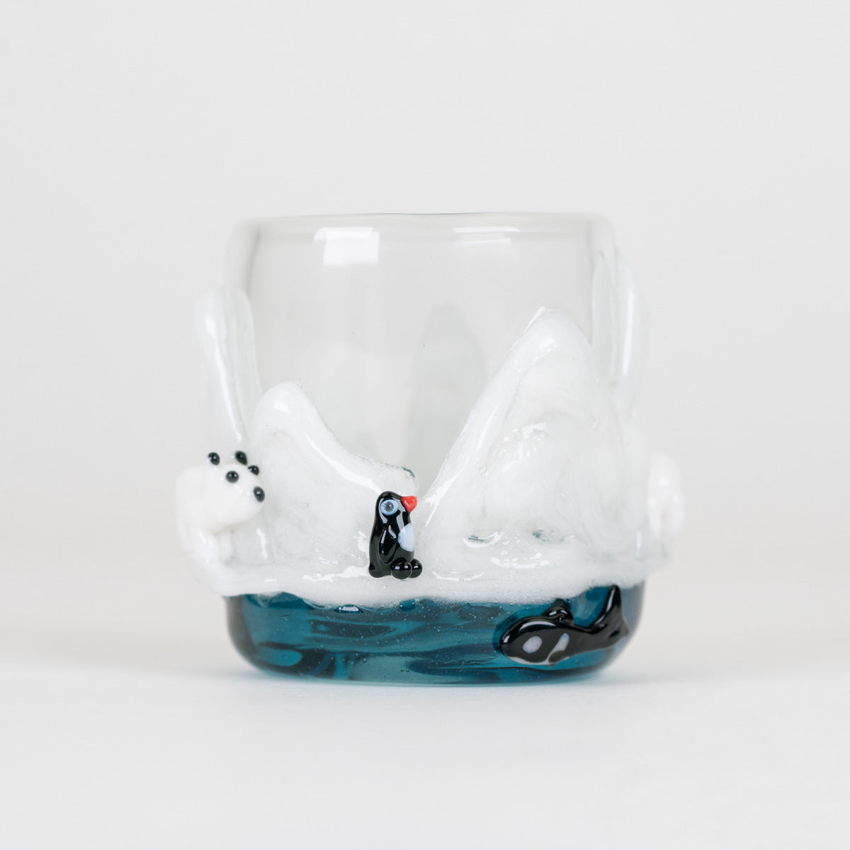 Front view of the Avenge the Arctic Proxy Core Attachment and sculpted ice formations