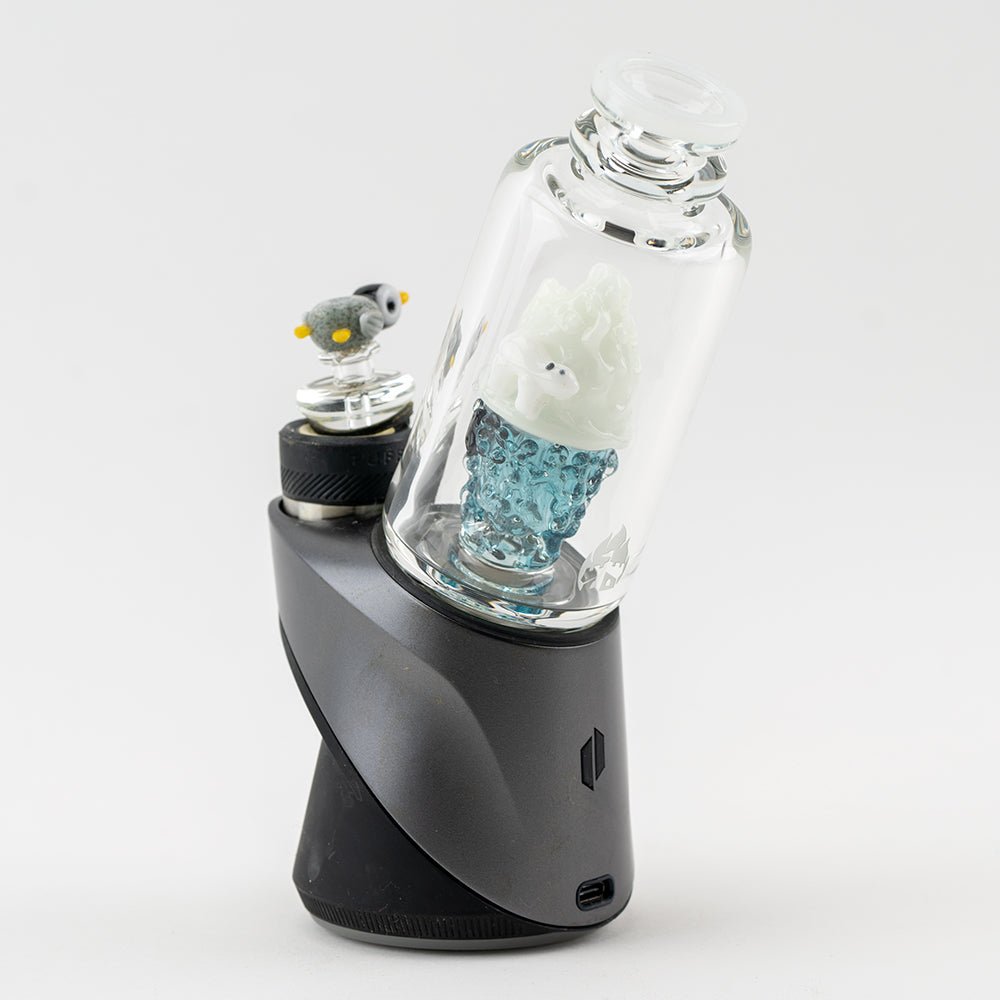 Avenge the Arctic Puffco Peak Pro glass top with detailed arctic theme