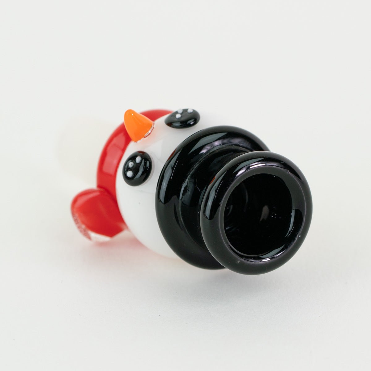 Festive snowman themed glass bowl for water pipes