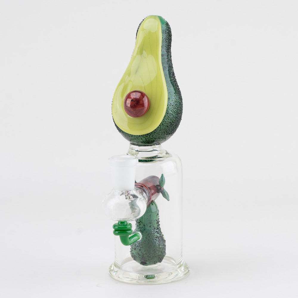 Empire Glassworks Avocadope Concentrate Bundle - Avocado Mini Rig- Avocadope Spinner Cap - Avocadope Dabber - Empire Glassworks Quartz Banger - Carb Cap Stand