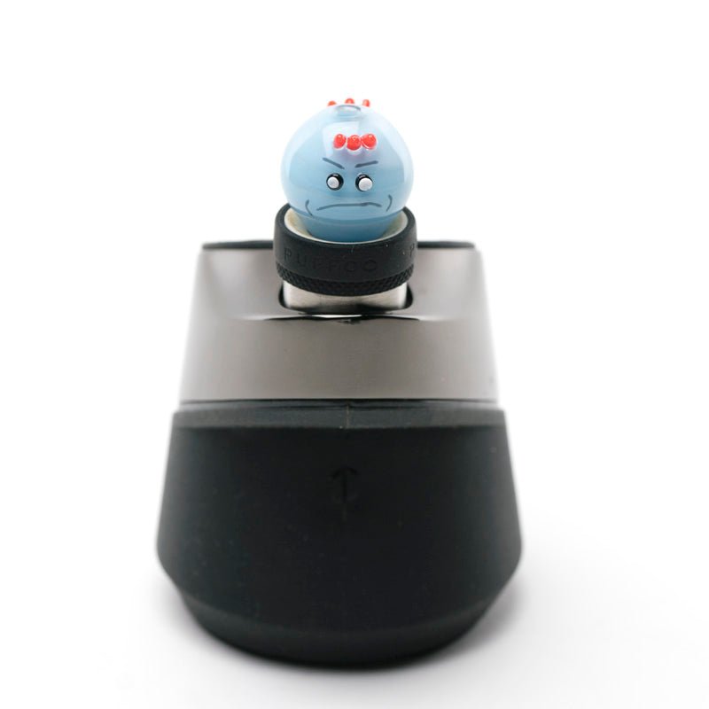 Empire Glassworks Blue Twins Puffco Peak Glass Carb Cap