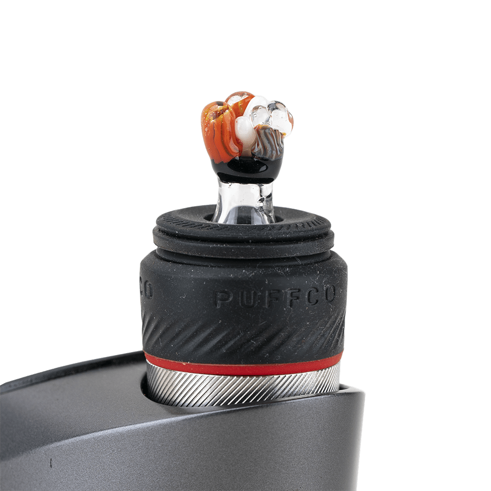 Empire Glassworks Coral PuffCo Peak Pro Glass Ball Cap