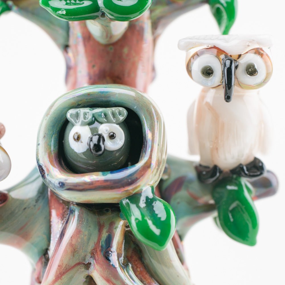 Empire Glassworks Hootie's Flower Bundle - Hootie's Forest Mini Rig -Hootie's Forest Spoon Pipe - Bug's Life Bowl Piece - Bug's Life Roach Clip