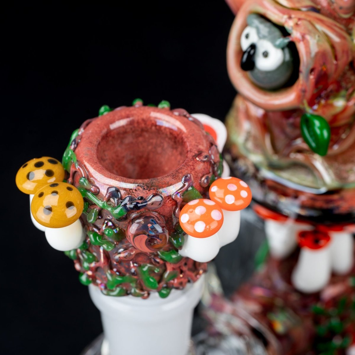 Empire Glassworks Hootie's Flower Bundle - Hootie's Forest Mini Rig -Hootie's Forest Spoon Pipe - Bug's Life Bowl Piece - Bug's Life Roach Clip