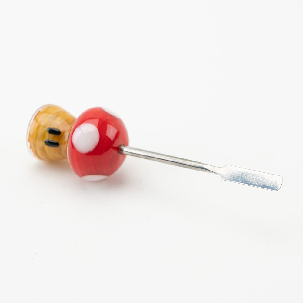 Empire Glassworks mushroom dab tool with sculpted glass base and slim metal tip