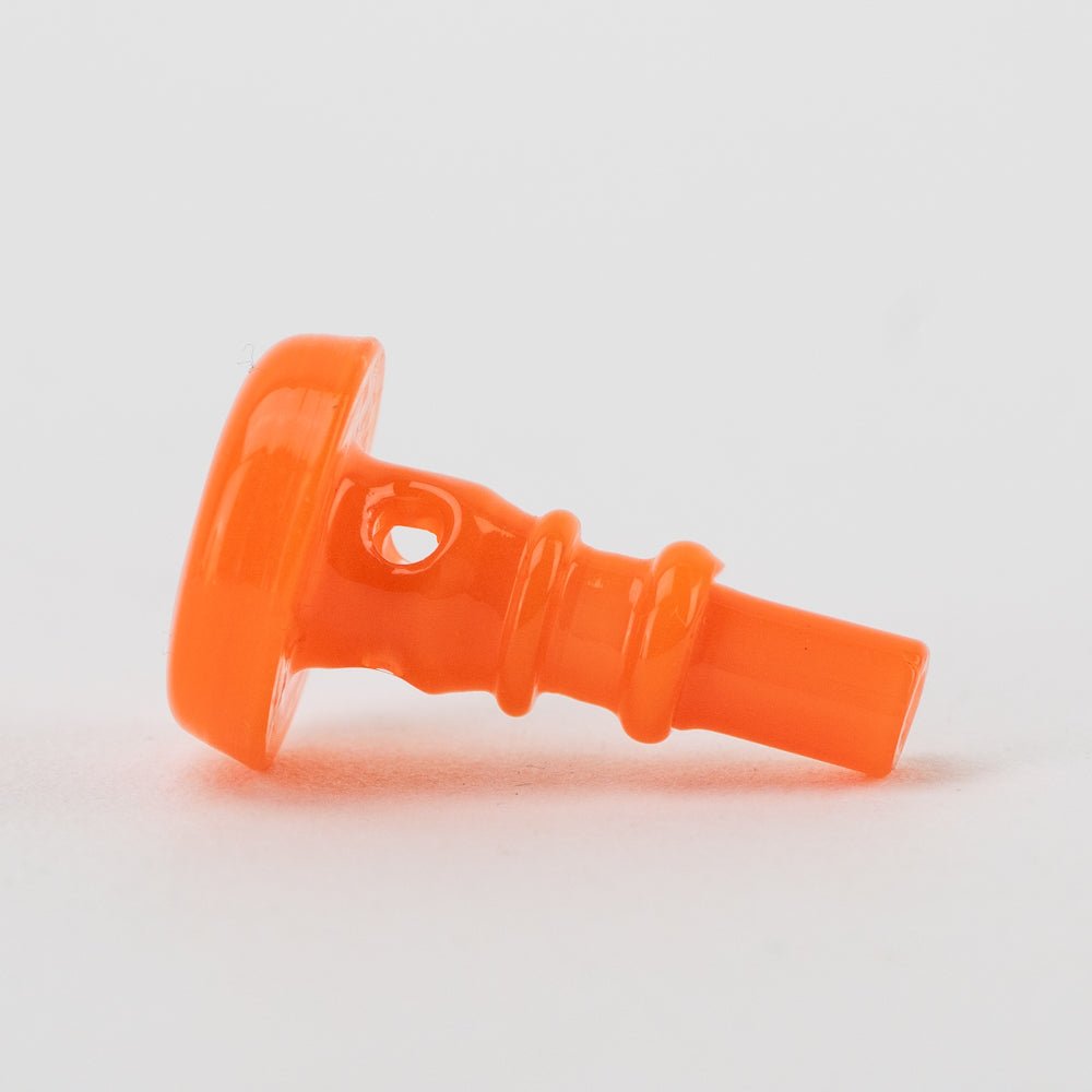 Empire Glassworks PuffCo Peak Pro 3D XL Chamber Glass Joystick Cap - Orange - Empire Smokes