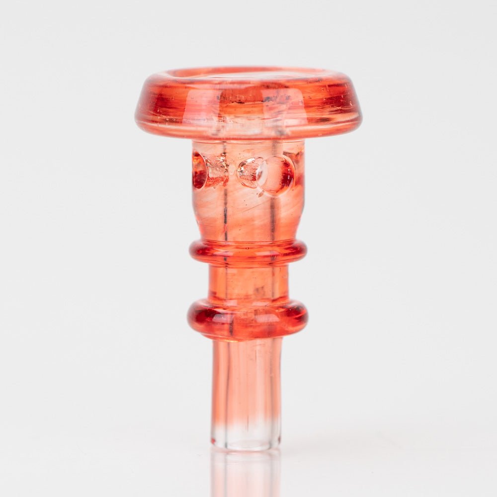 Empire Glassworks PuffCo Peak Pro 3D XL Chamber Glass Joystick Cap - Transluscent Red