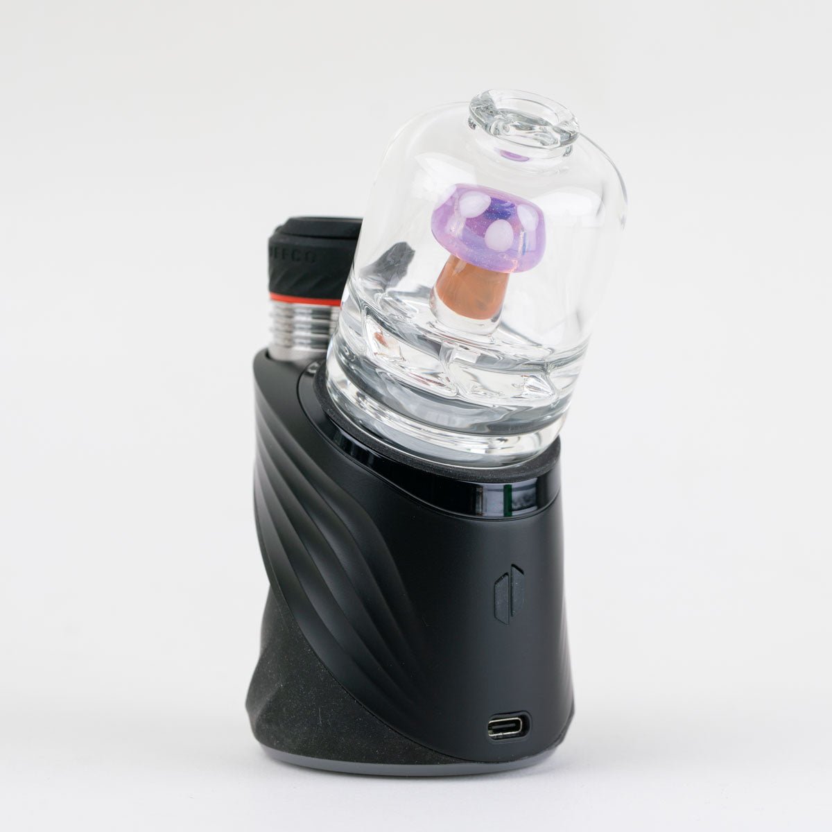 Handmade Purple Mushroom Puffco Peak attachment by Empire Glassworks