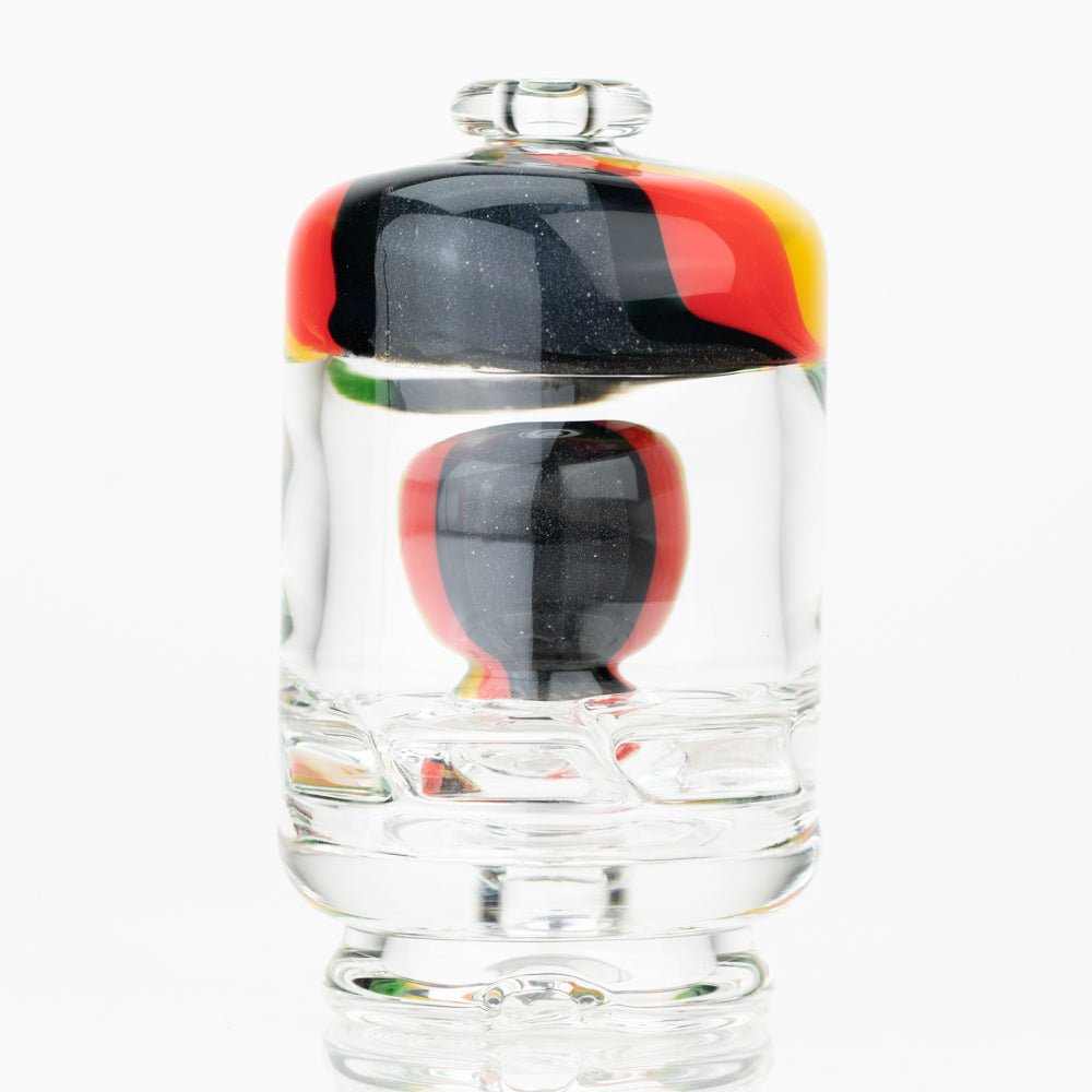 Empire Glassworks Puffco Peak/Peak Pro Dry Top Attachment - Rasta Swirl 2