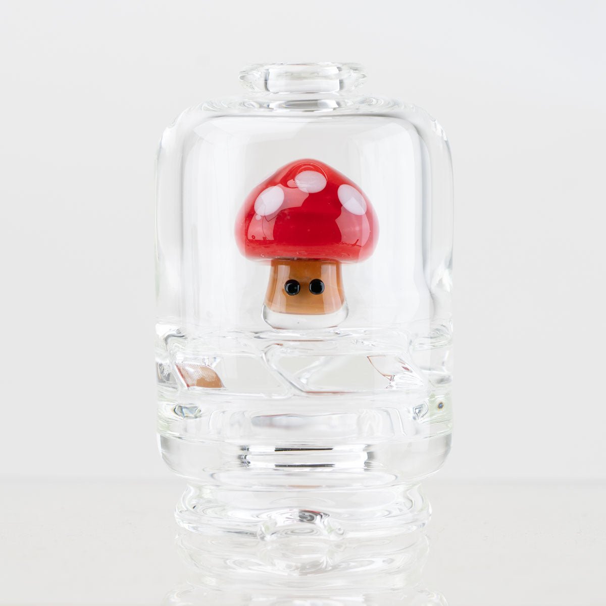 Empire Glassworks Red Mushroom Dry Top attachment for Puffco Peak and Peak Pro