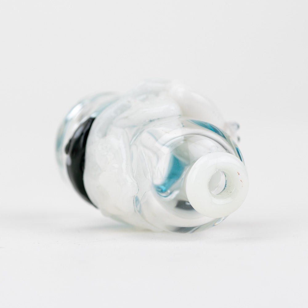 Puffco Pivot glass mouth piece Avenge the Arctic handmade borosilicate top for collectors and enthusiasts.
