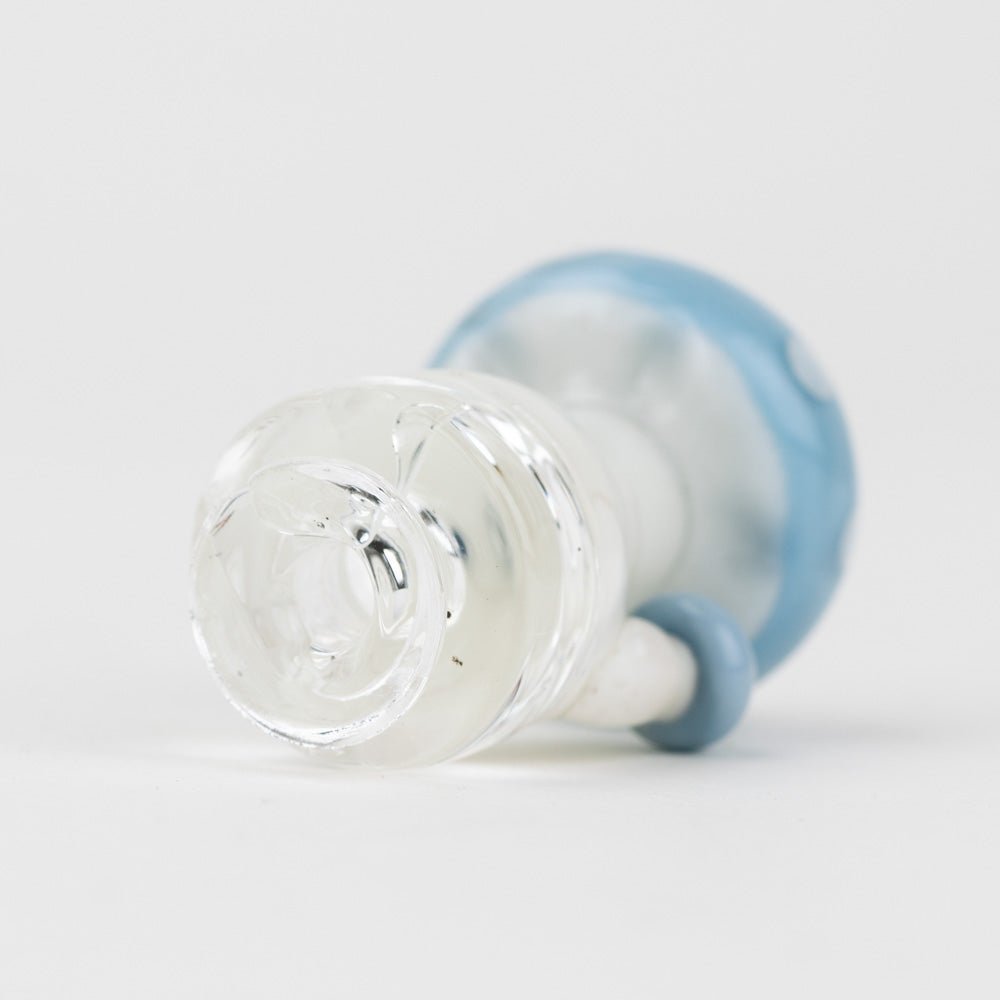 Empire Glassworks PuffCo Pivot Glass Mouthpiece - Blue Mushroom - Empire Smokes