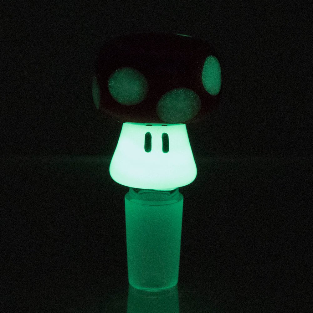 Empire Glassworks Red Mushroom Bowl Piece - Empire Smokes