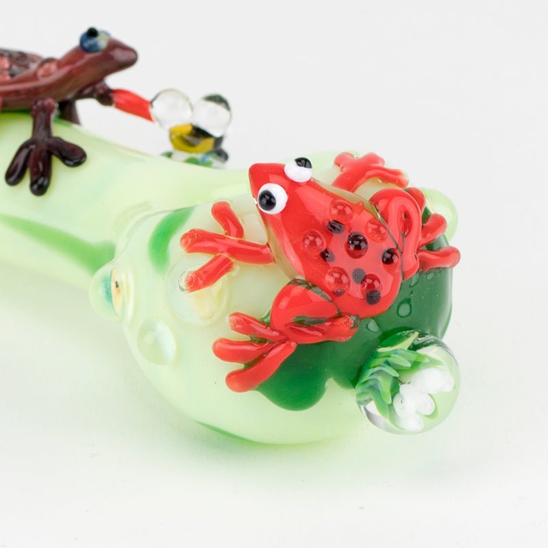 Empire Glassworks Ribbit Small Spoon Pipe - Empire Smokes
