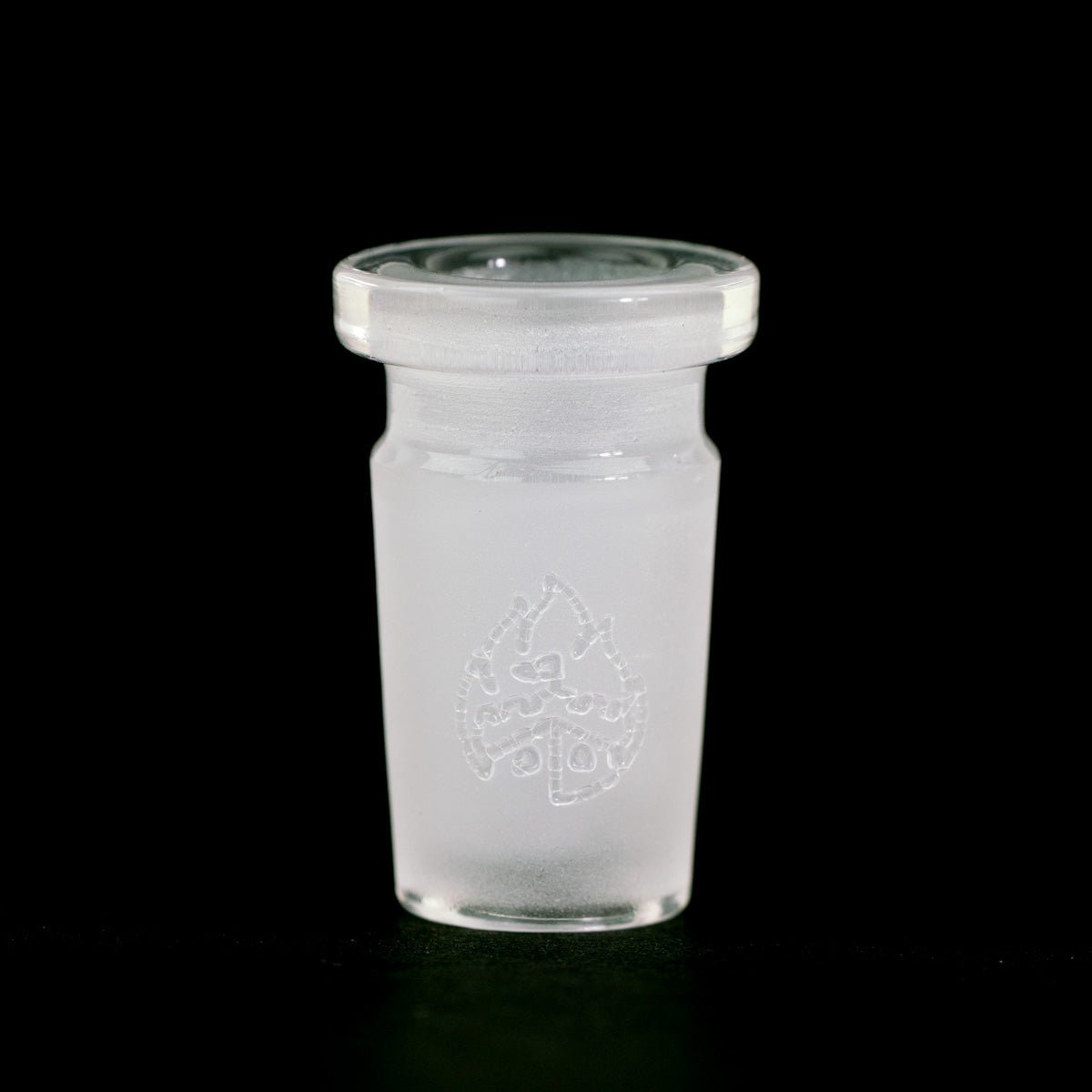 Frosted borosilicate adapter for joint size conversion