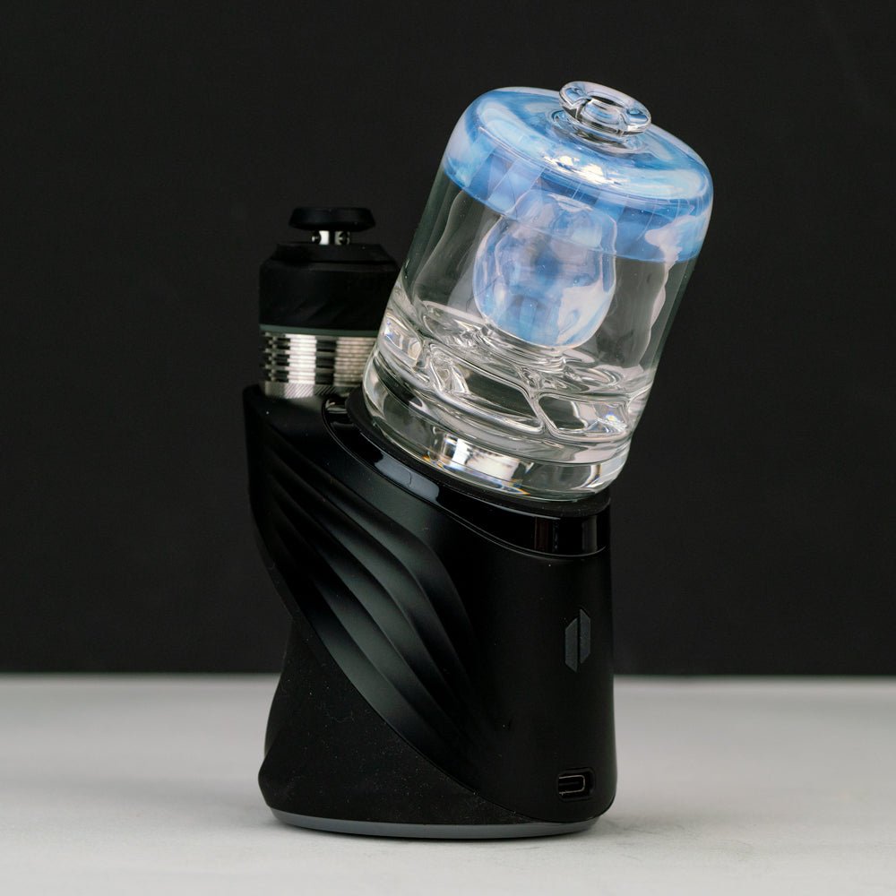 Back view of the Ghost Puffco dry top on a Puffco Peak Pro device