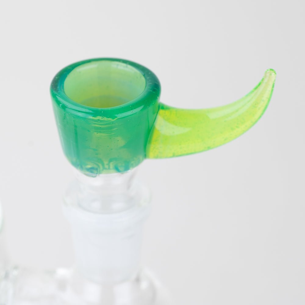 Glass Distractions Goblin Green Screen Bowl Piece - Empire Smokes