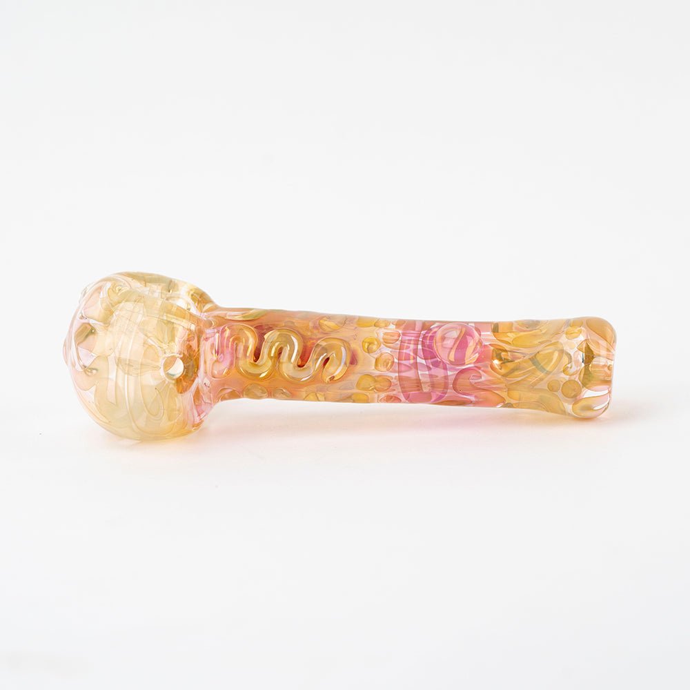 Glass Distractions Large Fumed Maze Spoon Pipe - Empire Smokes