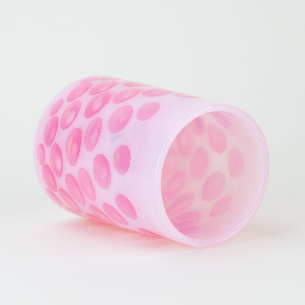 Glass Distractions Pink Dotty Rocks Cup - Empire Smokes