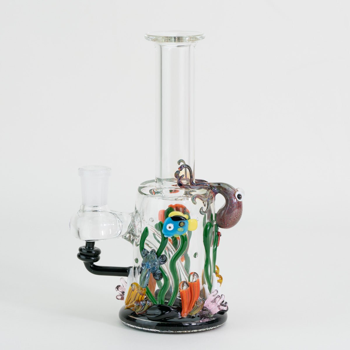 Under the sea glass mini rig on white background