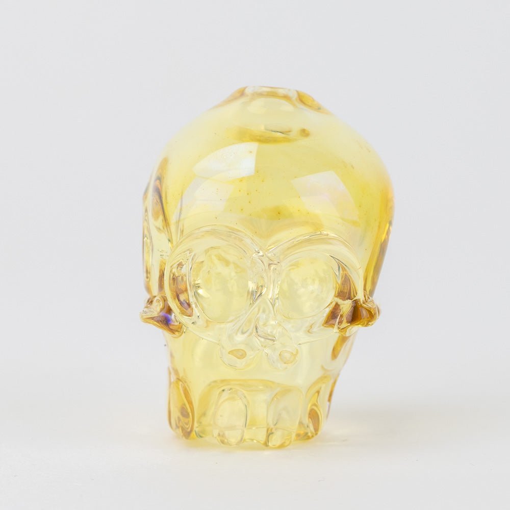 Home Blown Glass Fume Skull Joint Holder - Empire Smokes