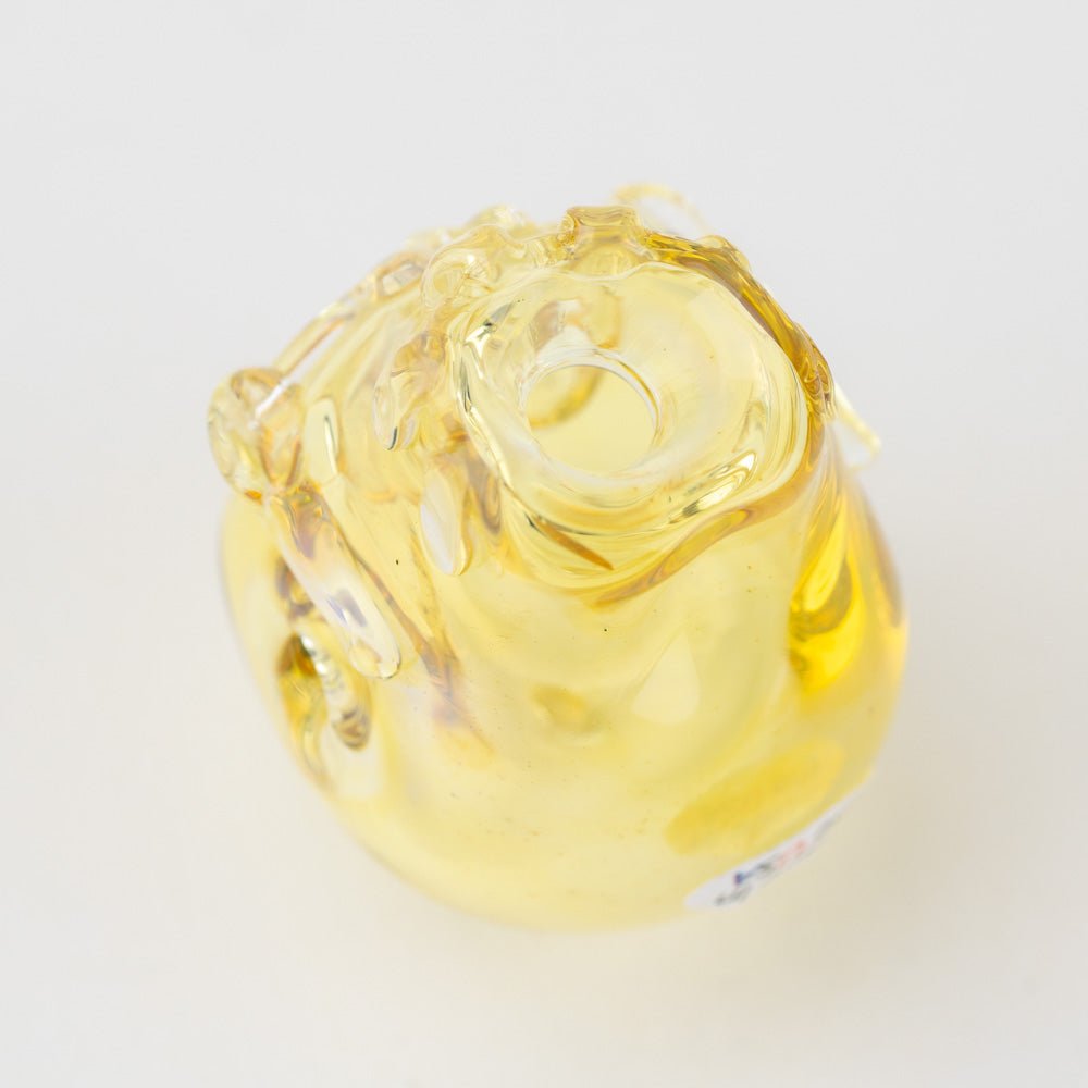 Home Blown Glass Fume Skull Joint Holder - Empire Smokes