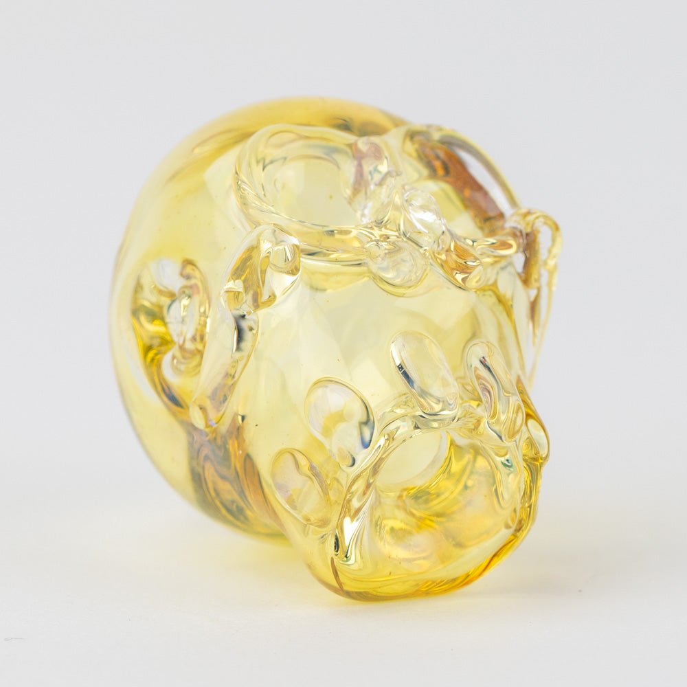 Home Blown Glass Fume Skull Joint Holder - Empire Smokes