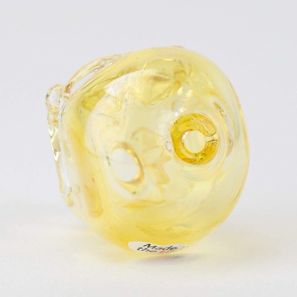 Home Blown Glass Fume Skull Joint Holder - Empire Smokes