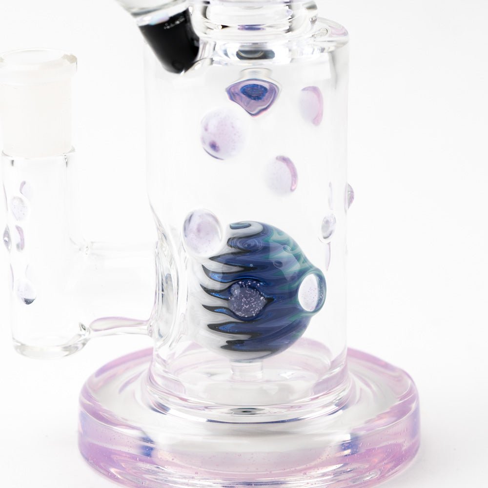 Hubbard Glass Amethyst Opal Wig Wag Water Pipe - Empire Smokes