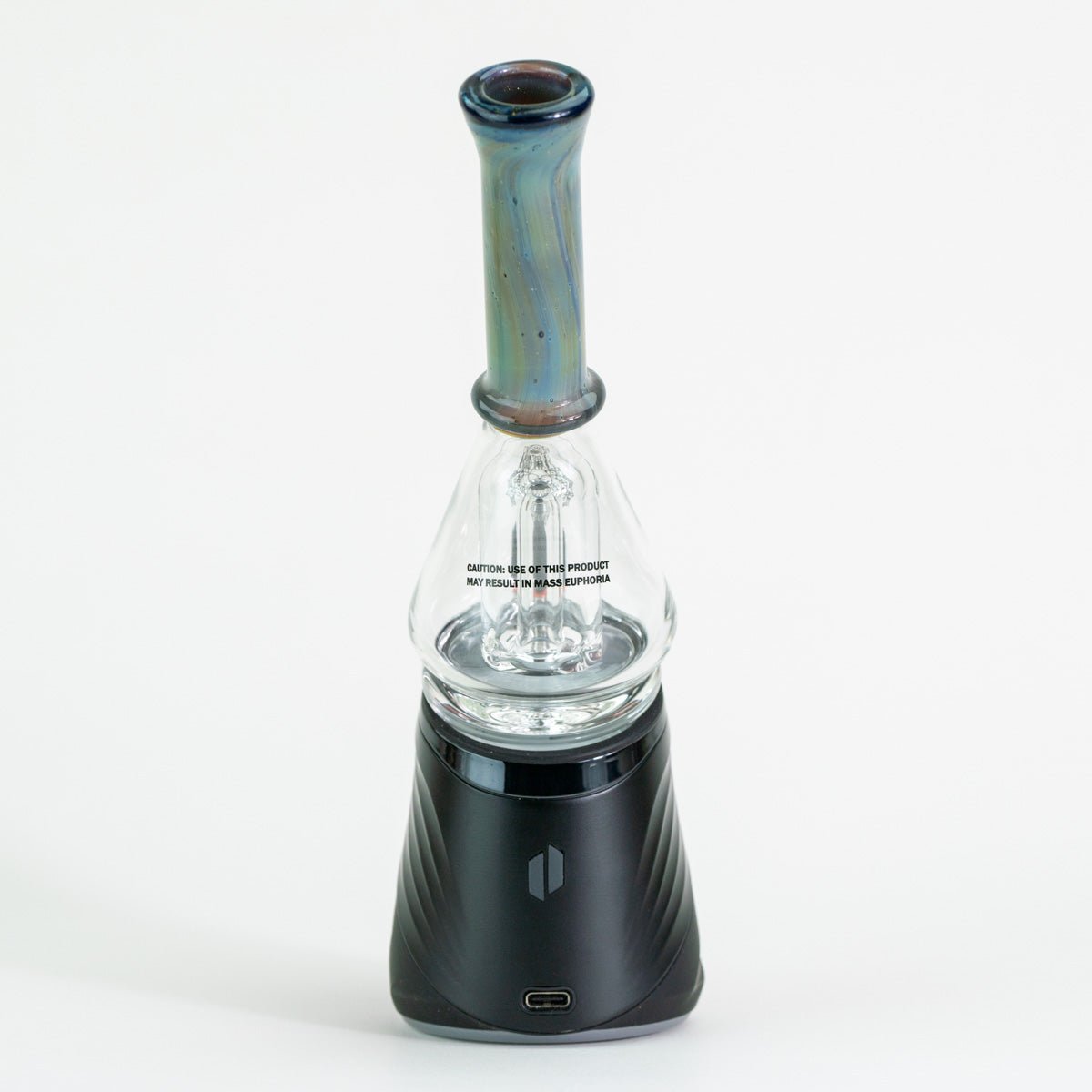 Seafoam green glass attachment on Puffco device