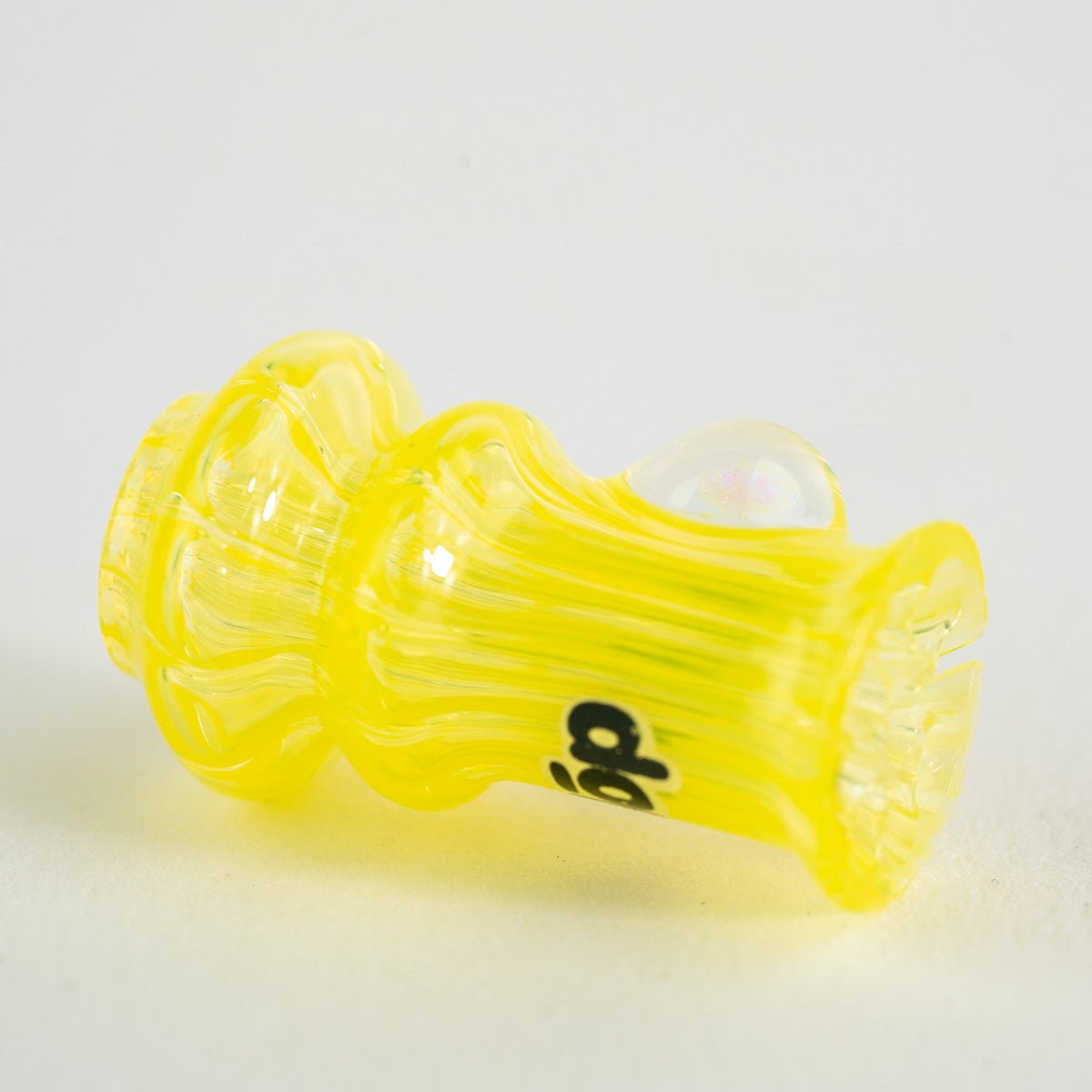Lightweight yellow glass pivot accessory shown in profile