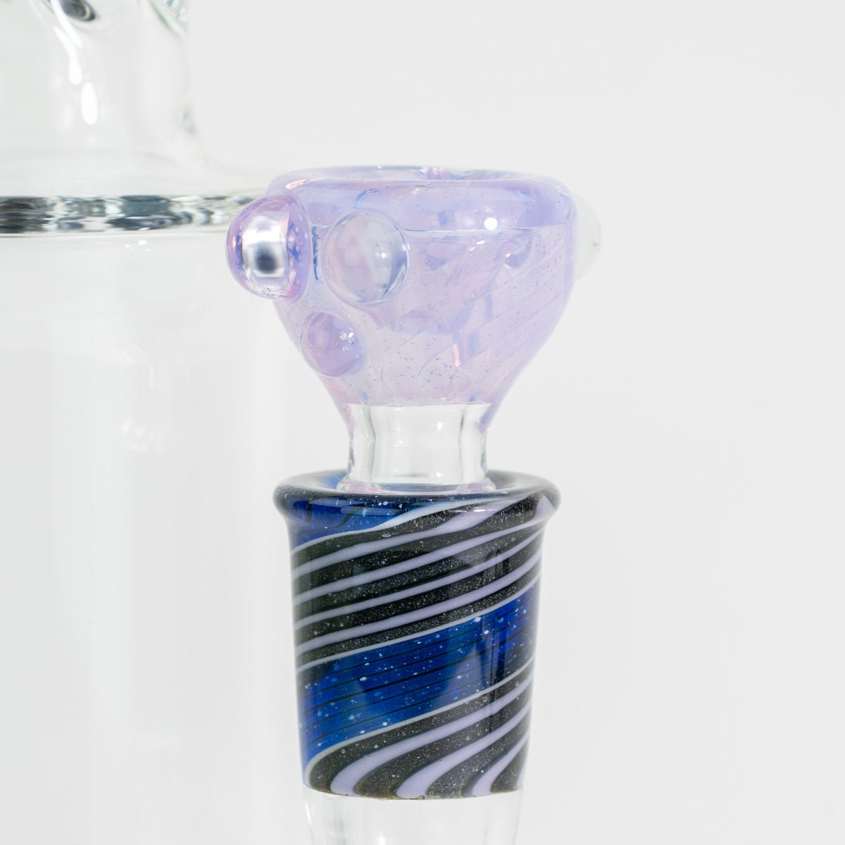 Marbled Pink Slyme bowl piece paired with straight tube