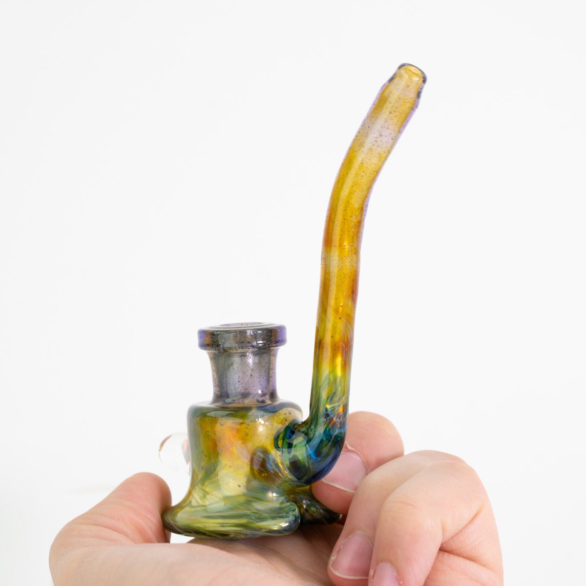 Profile view of Miyagi Glass Glimmer Gool heady dry Sherlock