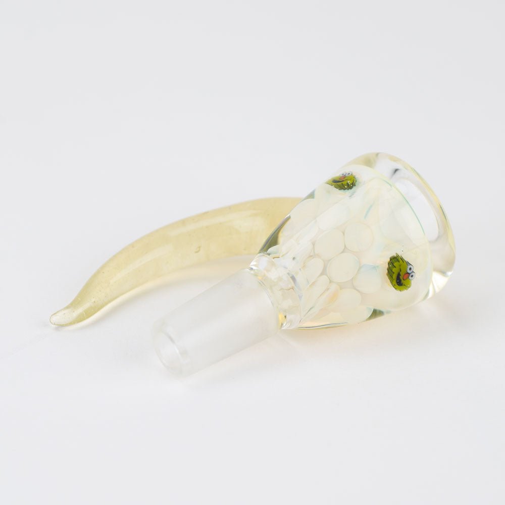 Green Sesame Fume Bowl Piece Nes Glass