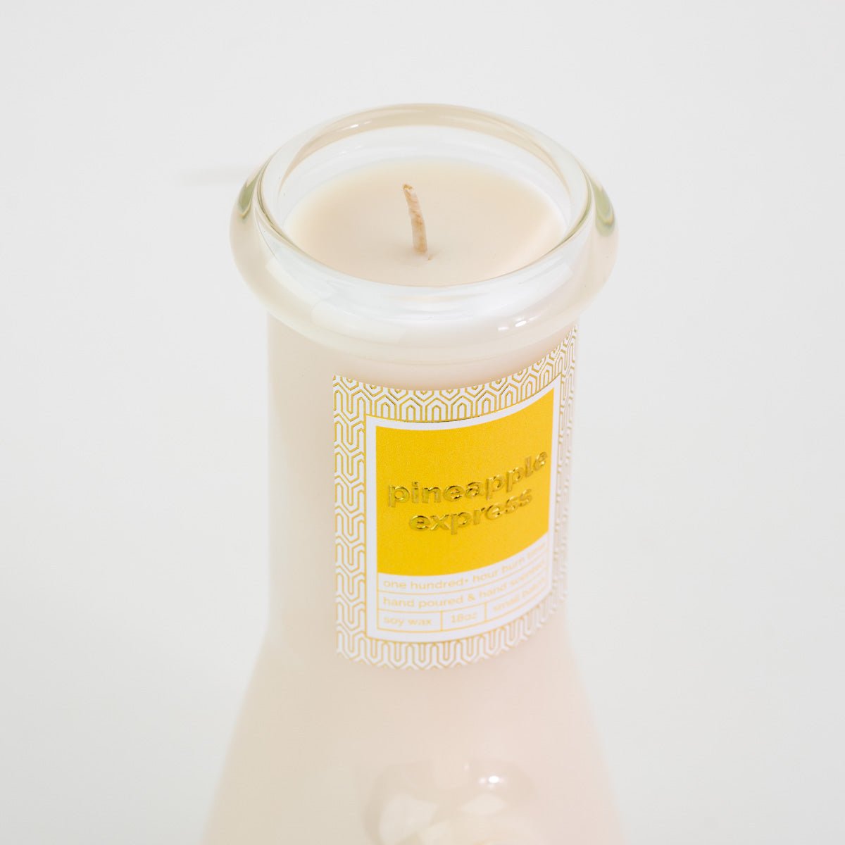 Novelty bong candle with Pineapple Express scent
