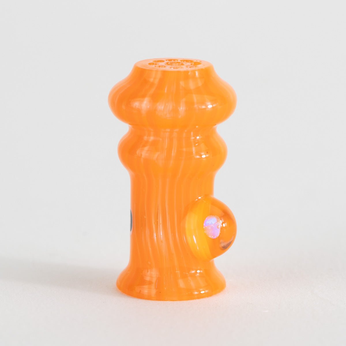 Honeycomb core tubing inside orange pivot glass attachment