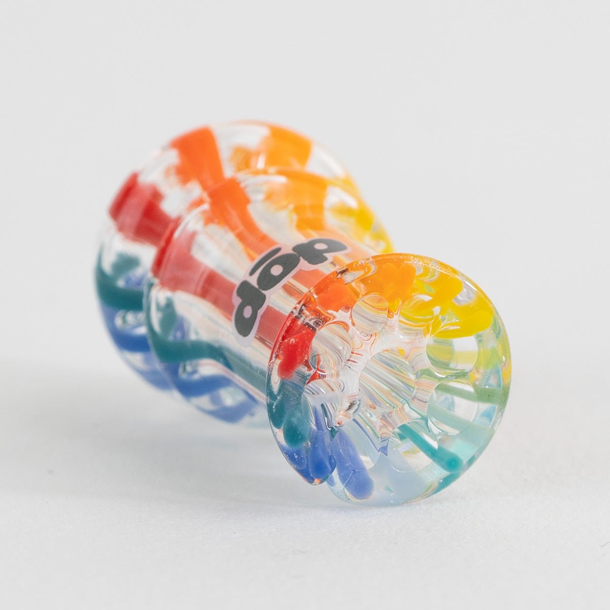 Performance honeycomb plume attachment in rainbow glass