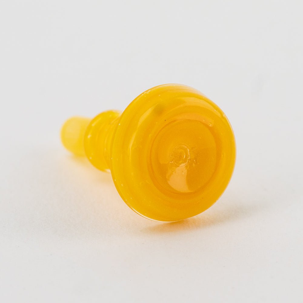 Front view of Sunshine Yellow joystick cap for Puffco Peak Pro 3DXL