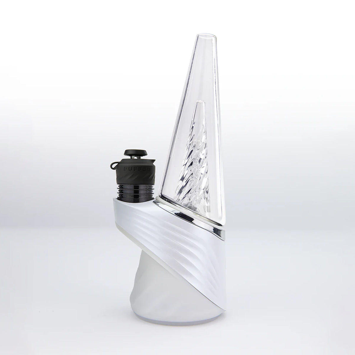 3DXL Chamber Limited Edition Black attached to Puffco Peak Pro