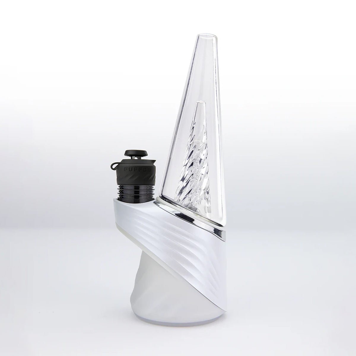 3DXL Chamber Limited Edition Black attached to Puffco Peak Pro