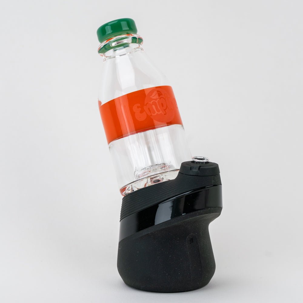 Puffco Peak Pro glass top in the Orange Burst Soda Pop design
